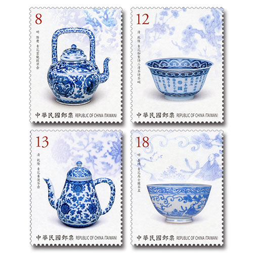 商品名稱_古物郵票 — 青花瓷(108年版)