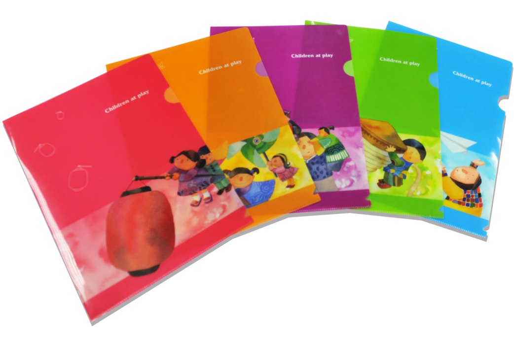 童玩郵票圖案L型文件夾A系列